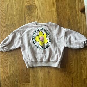 Happy Flower Graphic Sweatshirt